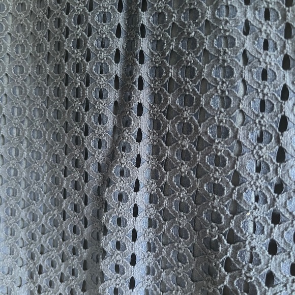 Sharagano - Classic preppy sleeveless navy blue eyelet mini dress - Size 10 - Picture 4 of 11